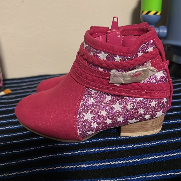 Other - Toddler girl Pink boots NEVER USED